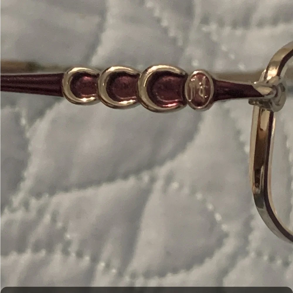 Jessica McClintock JMC Eyeglass Frame only Wine Color - Picture 11 of 13